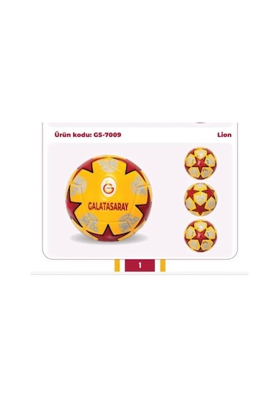 Gs-7009 Galatasaray Futbol Topu Lion-cnt Sarı