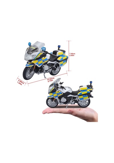 1:18 Bmw R 1200 Rt Uk Police Model Motor 32306
