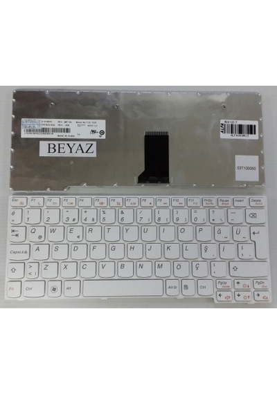 Lenovo Ideapad S10-3 Notebook Klavye - Tuş Takımı / Beyaz - Tr