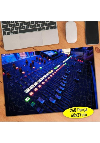 Dj Turntable Gece Eğlence 240 Parça Puzzle Yapboz-102340314