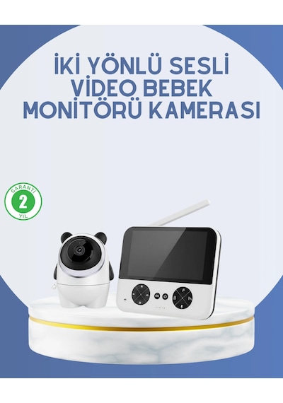 Mey İthalat Kablosuz Bebek Monitörü 720p Görüntü Ve Geniş Ekran