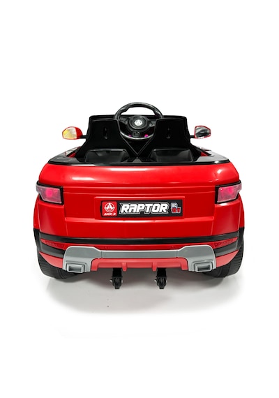 Raptor 12v Akülü Jeep Kırmızı Led Farlı, Sallanma Modlu Çocuk