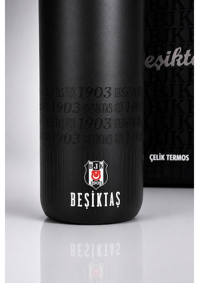 X Dekomus Lisanslı Beşiktaş Özel Çanta Kutulu 550 Ml Çelik Termos Altın