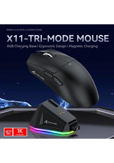 X11 Manyetik Şarj Yuvası Oyun Faresi, Pixart Paw3311 Oyun Sensörü, Bt/2.4g Kablosuz/kablolu Oyun Faresi, 22000 Dpı, Win11/xbox/ps/mac İçin Ofis Faresi Oyuncu Faresi Siyah X11 Manyetik Şarj Yuvası Oyun Faresi, Pixart Paw3311 Oyun Sensörü, Bt/2.4g Kablosuz/kablolu Oyun Faresi, 22000 Dpı, Win11/xbox/ps/mac İçin Ofis Faresi Oyuncu Faresi Siyah