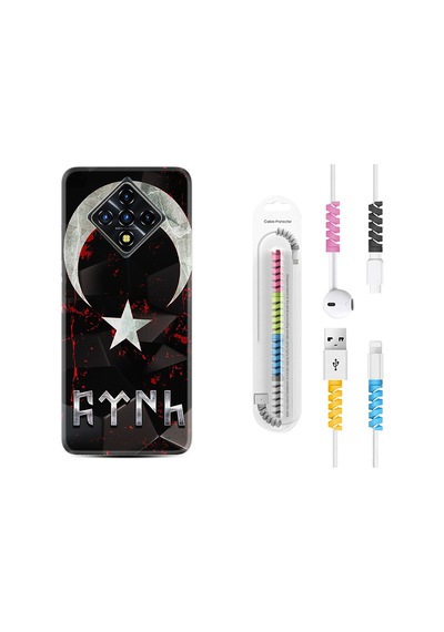 Infinix Zero 8 Kılıf Kablo Koruyuculu Göktürk 1394