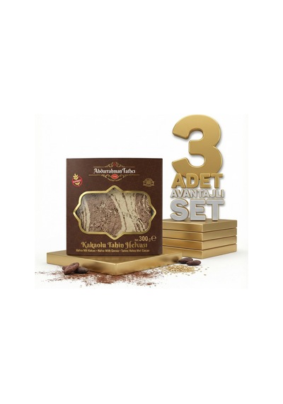 Abdurahman Tatlıcı Kakaolu Tahin Helvası 3x300 Gr