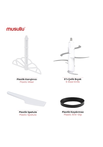 Musullu MSL-1222-3 Rondo ve Doğrayıcı
