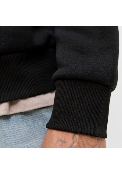 Jack & Jones Jack&jones Makoto Erkek Siyah Kapüşonlu Sweatshirt Siyah