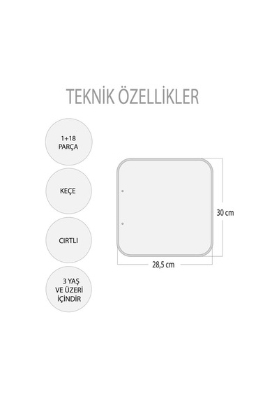 Lisinya247 Sebzeler Parça-bütün Eşleşmeler Keçe Cırtlı Aktivite Sayfası - Çocuk Etkinlik , Eğitici