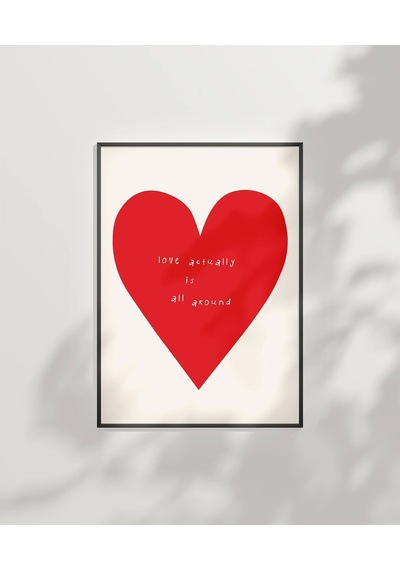 Çerçevesiz Poster Love Actually Is All Around
