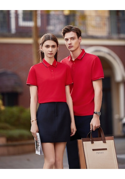 New Performance.arw50313.serintutan-antibakteriyel-yüksek Kalite.düğmeli Polo T.shirt Kırmızı