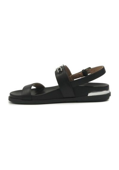 Nine West Ronı Siyah Kadın Düz Sandalet 000000000102051564