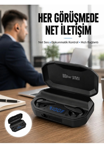Çhassasiyet Cevaplayabilen Akıllı Saat 5.2 Bluetooth Bağlantılı Kulaklık Yeni Nesil Belirtilmemiş