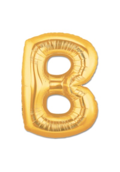 Gold Folyo Balon B Harfi 40" İnç 100 CM