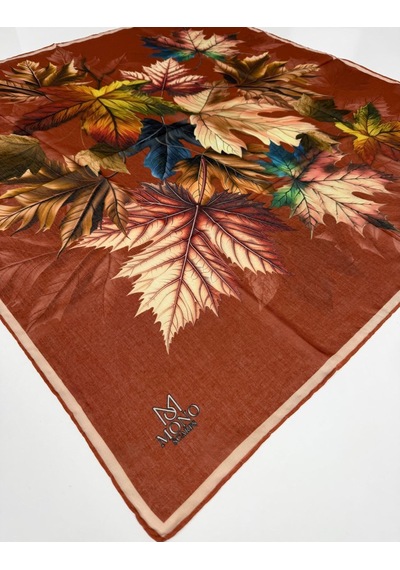 Mono Scarfs Soft Pamuk Eşarp-90 X 90 -06109 Kiremit