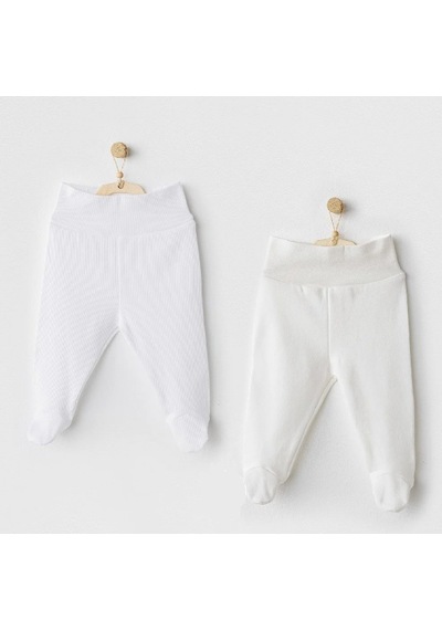 Andywawa Andy Wawa Pantolon Patikli 2li Ekru - Beyaz-12555 Beyaz