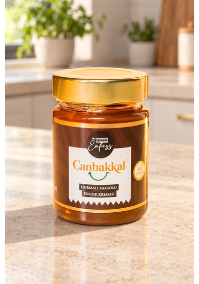 Canbakkal Hurmalı Kakaolu Fındık Kreması %40 Fındık Şekeri Meyveden 300 G