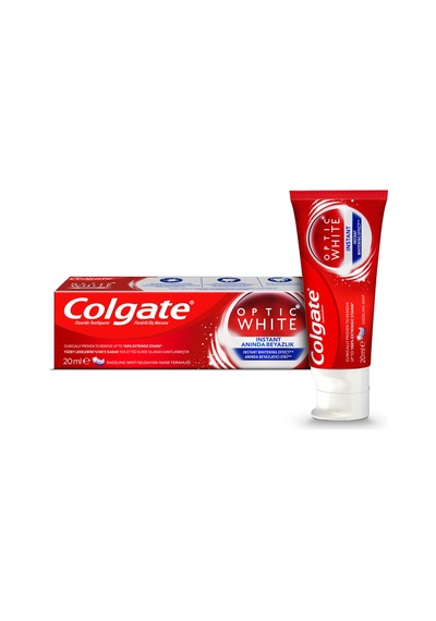 Colgate Optic White Anında Beyazlık Diş Macunu 20 Ml - 8 Adet Tarı