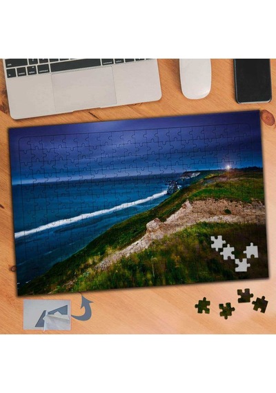 Akşamüstü Dalgalı Deniz 240 Parça Puzzle Yapboz Tablo-556