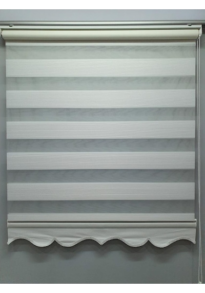 Bbb Mikro Pliseli Stor Zebra Perde Beyaz Mz483