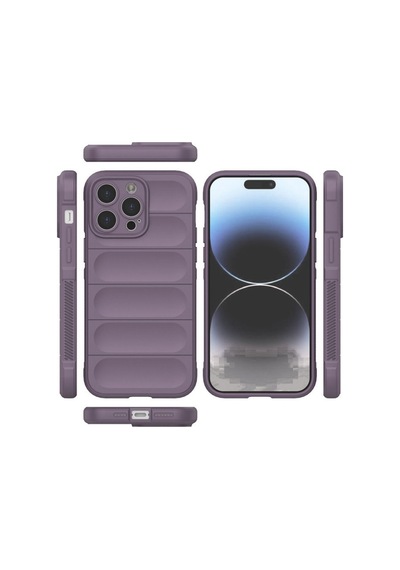 Apple iPhone Uyumlu 14 Pro Max Kılıf Optimum Silikon - Mor Bz8683140486341