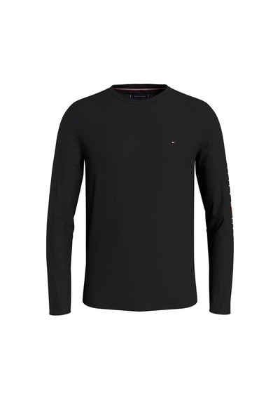 Bisiklet Yaka Siyah Erkek T-shirt Mw0mw09096bds Siyah