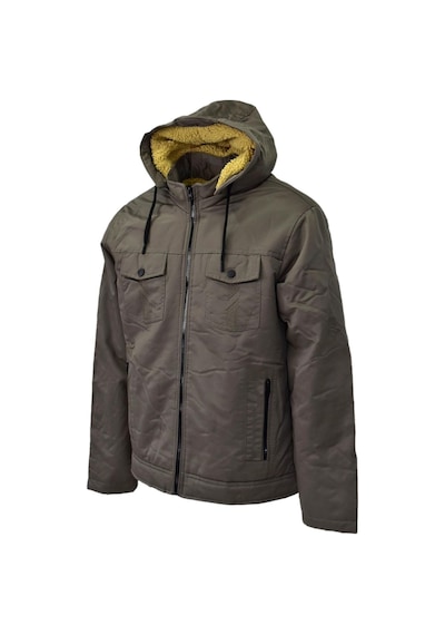 Erkek Spor Kapüşonlu Mont Bgl-st03938 VİZON