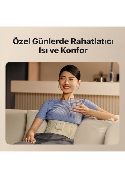 SKG GS300 TENS-EMS Akıllı Taşınabilir Karın Masaj Aleti/Robotu | Isı Terapisi - Termoterapi