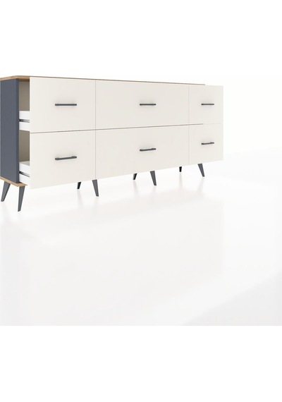 Arges Konsol 6 Çekmeceli 176x30x83 Antrasit-çam/aytaşı Çam/aytaşı Arges Konsol 6 Çekmeceli 176x30x83 Antrasit-çam/aytaşı Çam/aytaşı