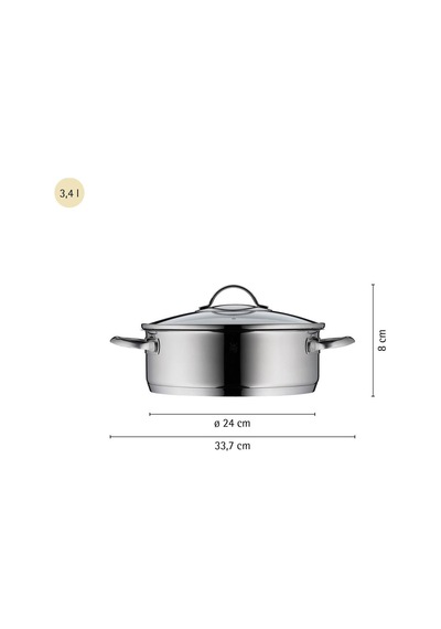 Wmf 3201114802 Pilav Tenceresi 24 Cm Gri