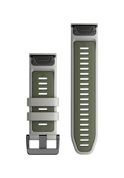Garmin Quickfit 26 Sis Gri/meşe Silikon Saat Kordonu Araçsız Hızlı Değişim Akıllı Saat Ve Bileklik Aksesuarları