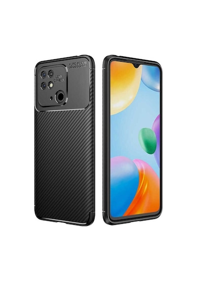 Xiaomi Redmi 10c Kılıf Zore Negro Silikon Kapak Siyah