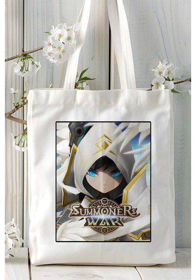 Art Hediye Summoners War Oyun Baskılı Omuz Çanta Kişiye Özel Model 1 Çok Renkli