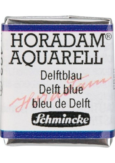 Schmincke Horadam Aquarell Artist Sulu Boya Delft Blue Yarım Tablet