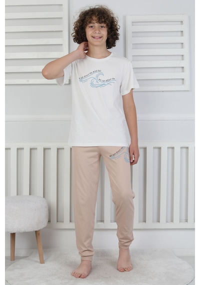 Zuzunga We Can Adjust The Baskılı Erkek Çocuk Pijama Takımı Mint