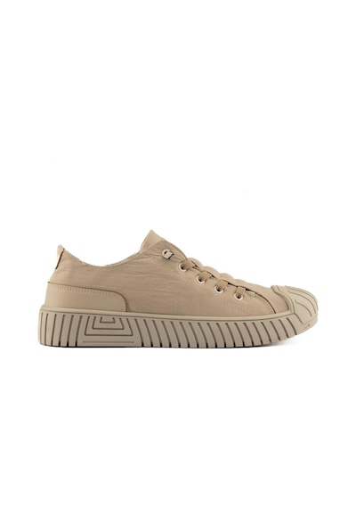 Gamelu Vıgor Unisex Lastikli Memory Foam Keten Sneaker Ayakkabı Bej