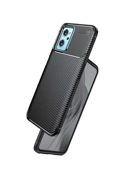 Oppo A96 4G Kılıf Karbon Silikon Case Kapak
