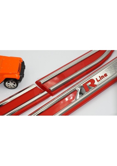 Volkswagen Vw R Line 3M 3D Yan Çamurluk Krom Bıçak Logo Arma
