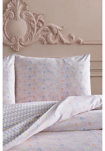 Doqu Home Rosabelle Easy Cotton Nevresim Takımı Çift Marlen Beyaz