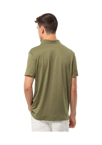 Jack Wolfskin Travel Polo Erkek Tişört 1809721tr-yesıl Yeşil