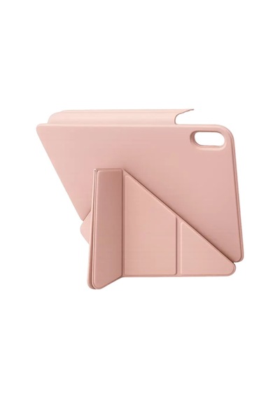 Mey İthalat Apple Uyumlu iPad 2025 10.9 10.nesil A16 Edz Manyetik Standlı Tablet Kılıfı - Rose Gold Arka Kapak