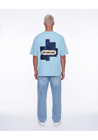 Respire Erkek Ffb Patch Oversize T-shirt Bebe Mavi Bebek Mavisi