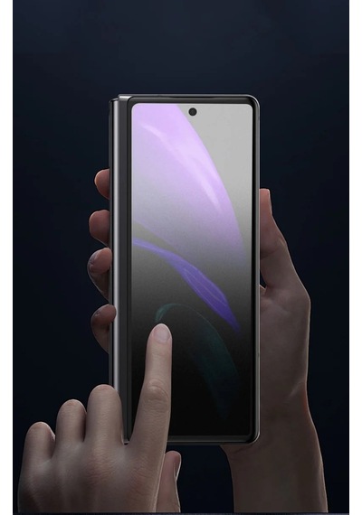 Samsung Galaxy Z Fold 7 Uyumlu Parmak İzi Bırakmaz Hayalet Mat Ekran Koruyucu Nano Jelatin