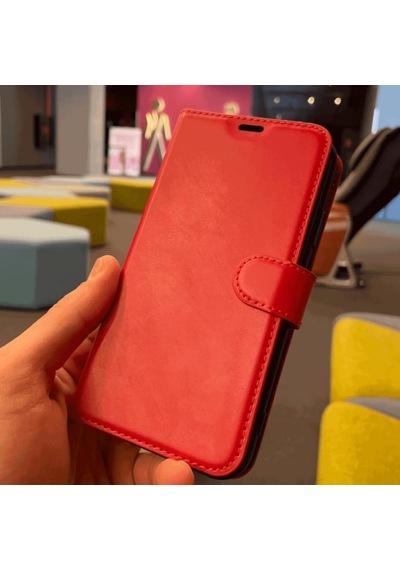 Tr Kırmızı Xiaomi 17 Pro Max Suni Deri Cüzdan Kılıf Kapaklı, Mıknatıslı, Kartlık Bölmeli, Manyetik Kapama, S