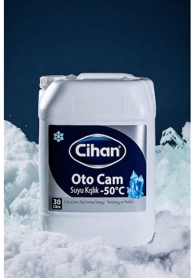 Cihan Oto Cam Suyu Kışlık -50 30 Litre