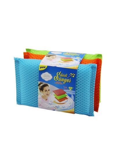 Onton Mgc-09 Sihirli Bulaşık Süngeri 3 Adet Güçlü Petek Doku - 16'li Paket