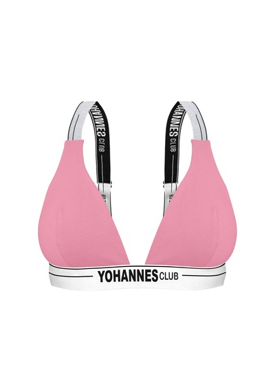 Yohannes Club, Kadın Lastik Askılı Sütyen, Renk Seçenekli, Tekli Paket Pudra