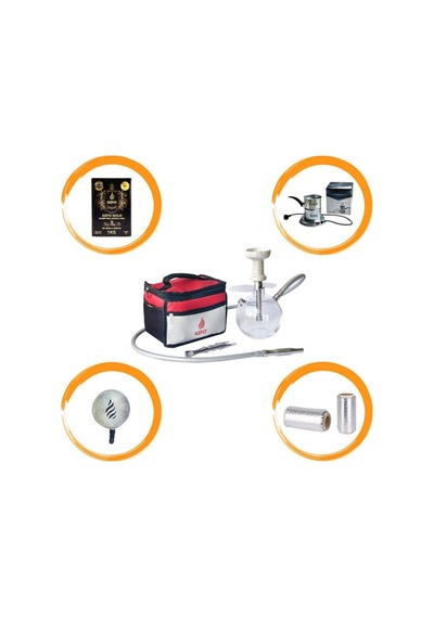 Bombus Eko Paket - Kefo Bombus Nargile Takımı - Kömür - Magma - Galvaniz Ocak