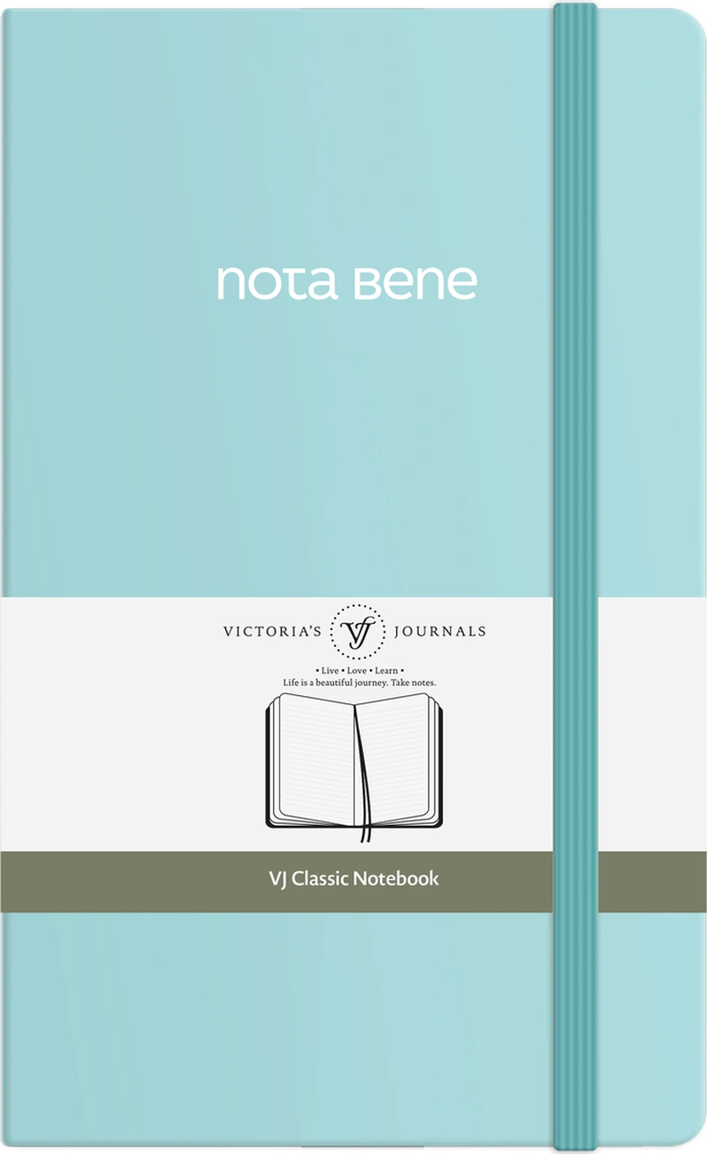 Nota Bene Classic Sert Kapak Defter, 13x21 Cm, Çizgili Mavi