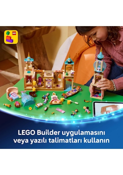 LEGO® ǀ Disney Princess Rapunzel’in Şatosu 43297 - 6 Yaş ve Üzeri Çocuklar için Yaratıcı Oyuncak Yapım Seti (676 Parça)